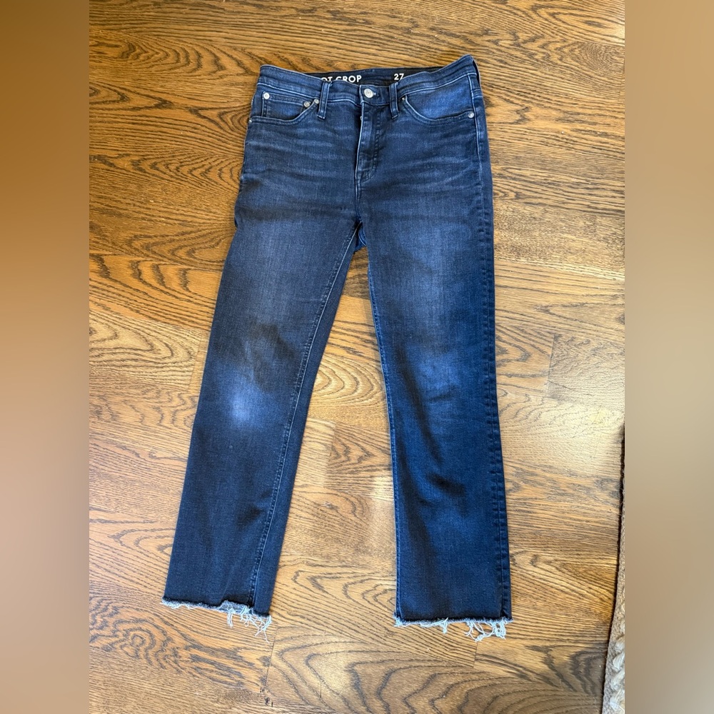 J Crew Stylish Black Women's Cropped Jeans